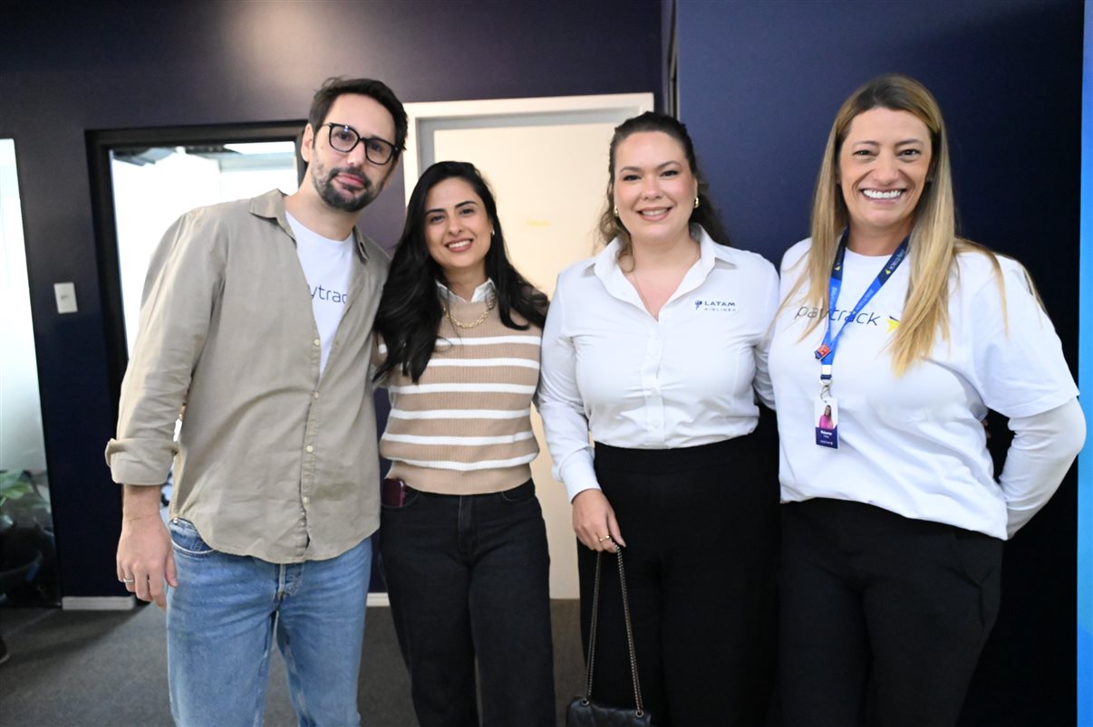 Cibeli Oliveira e Pedro Góes, da Paytrack