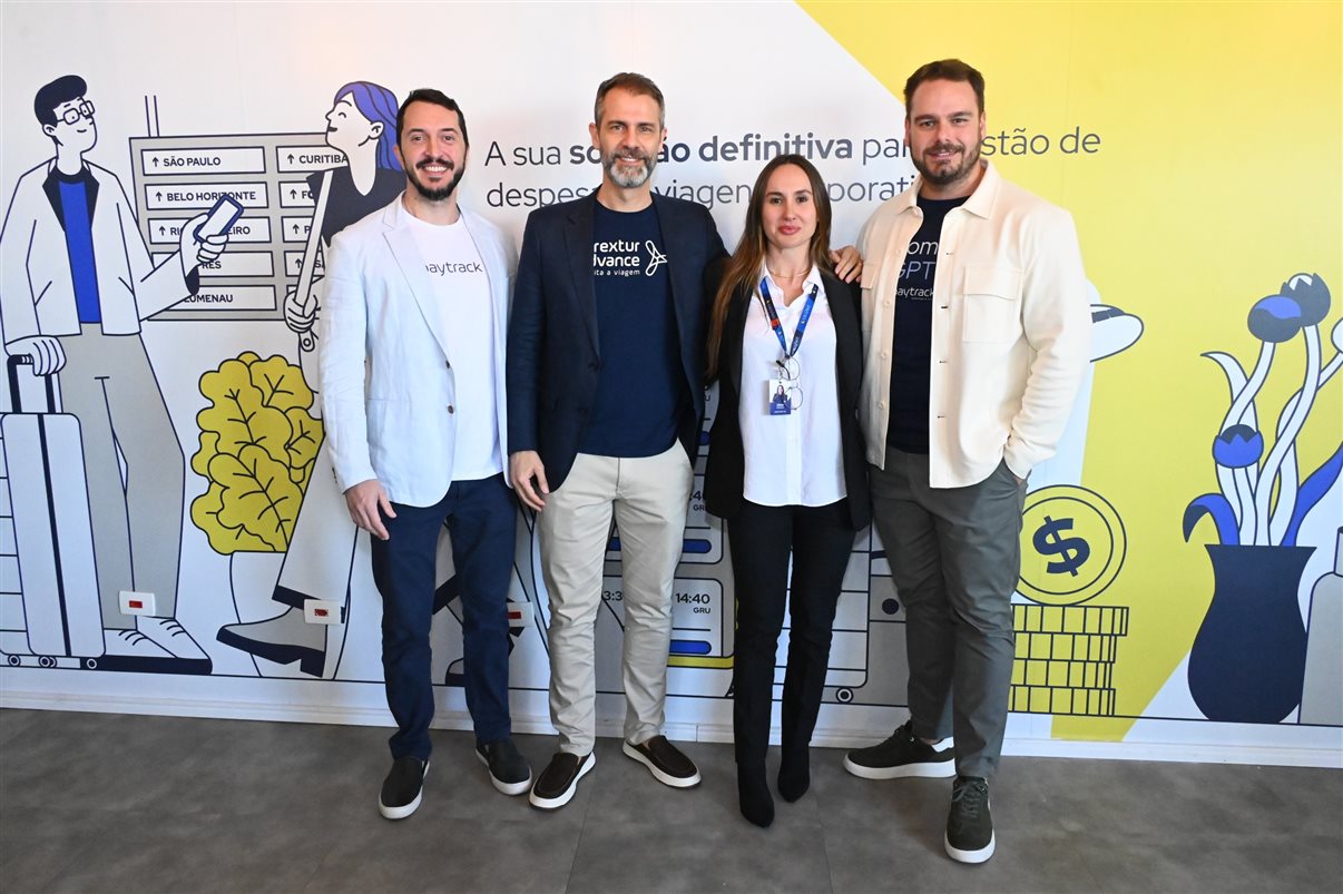 Cibeli Oliveira e Pedro Góes, da Paytrack