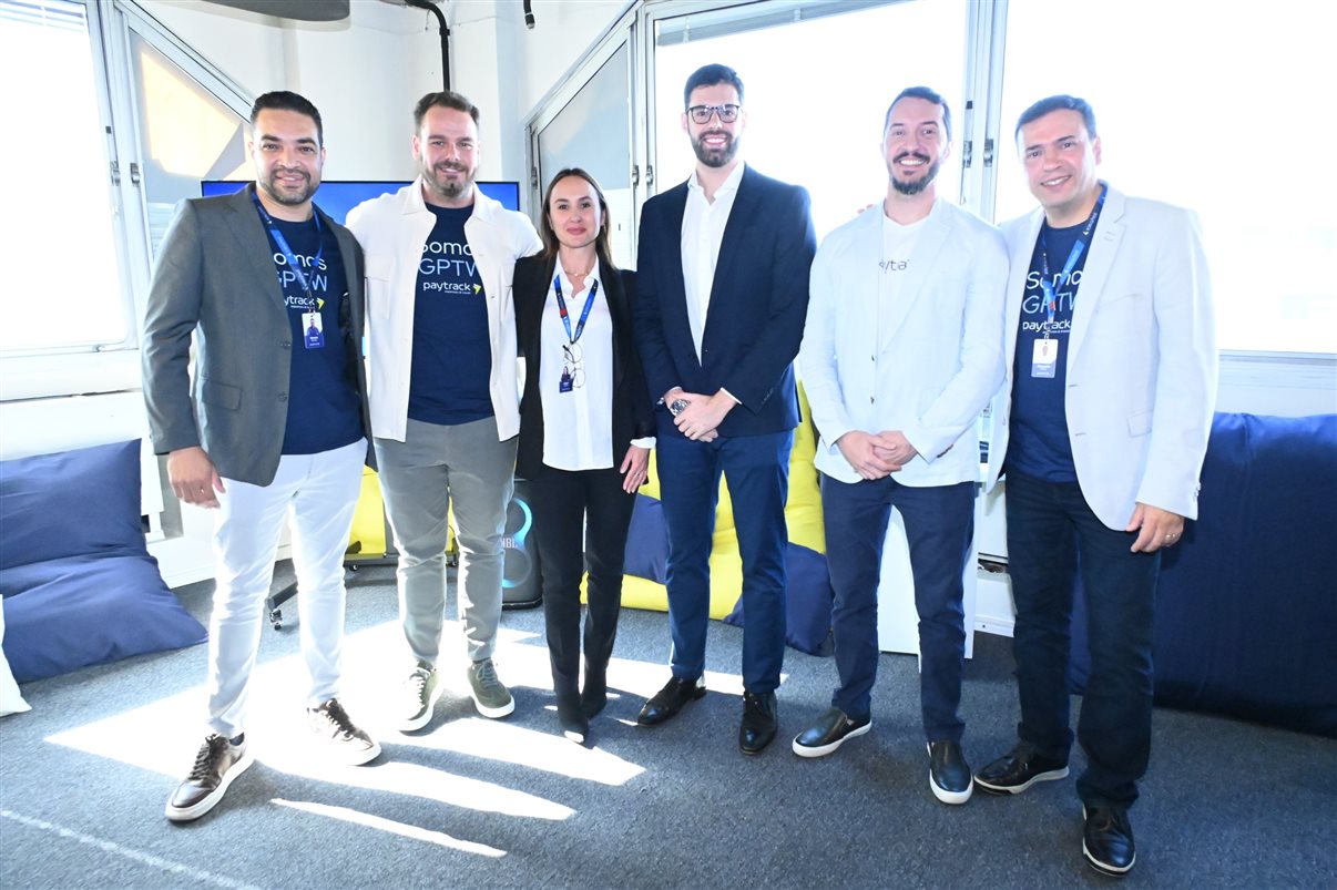 Cibeli Oliveira e Pedro Góes, da Paytrack