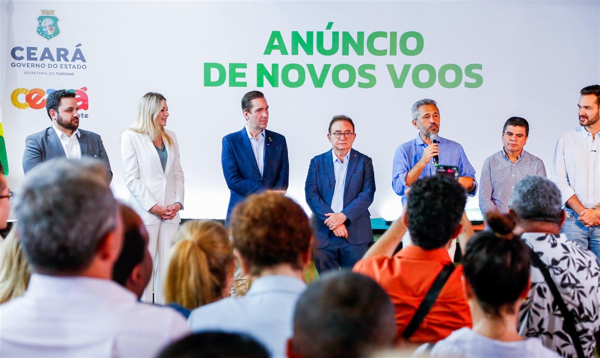 O anúncio dos novos voos foi feito durante evento no Palácio da Abolição