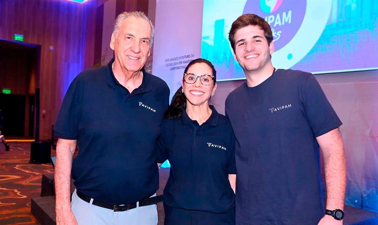 Antonio Fernando Slomp, Patricia Slomp e Pedro Slomp, da AVIPAM