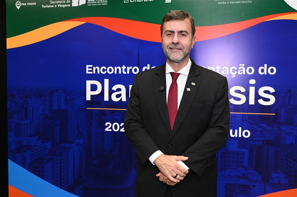Bruno Reis, Ana Paula Jacques e Marcelo Freixo, da Embratur