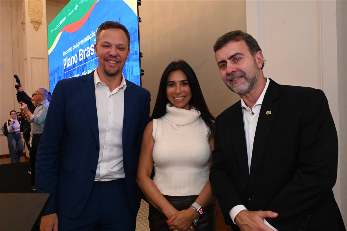 Bruno Reis, Ana Paula Jacques e Marcelo Freixo, da Embratur