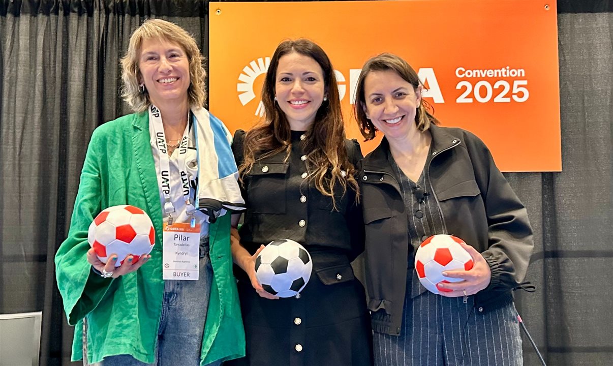 Pilar Tarradellas, da Kyndryl, Joyce Macieri, da Minerva Foods, e Ana Prado, da Syngenta