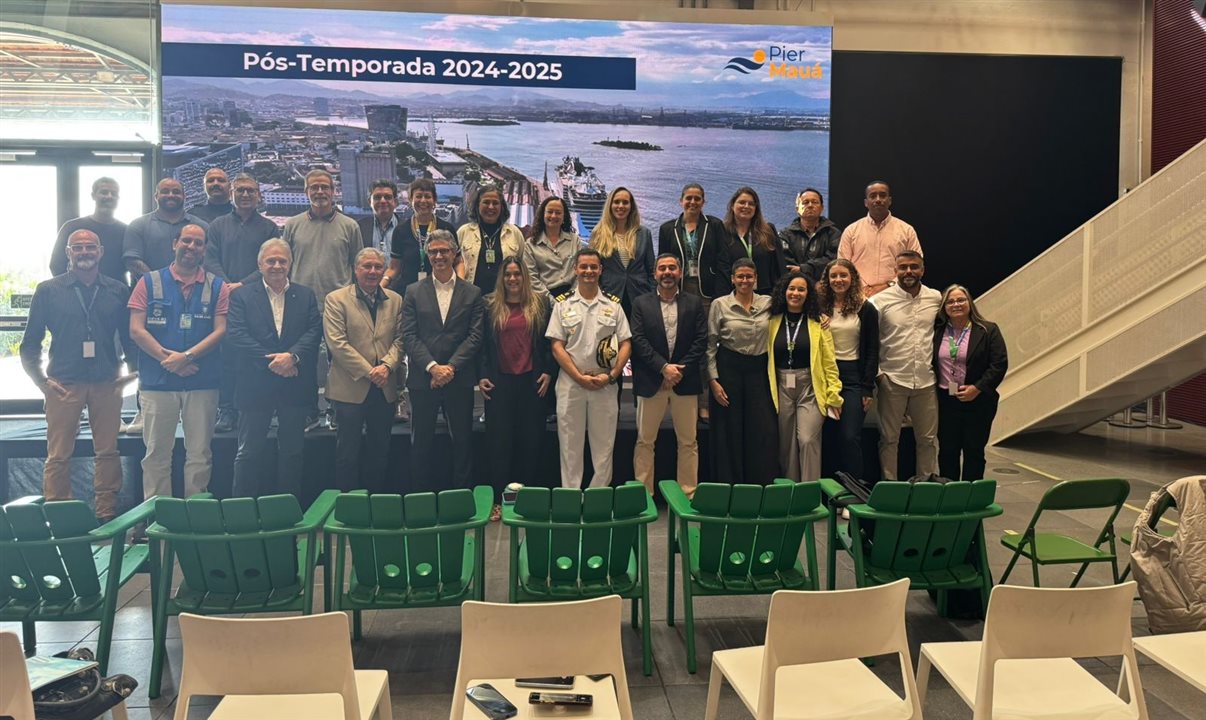 Reunião no Pier Mauá (RJ) com representantes de armadoras e de destinos