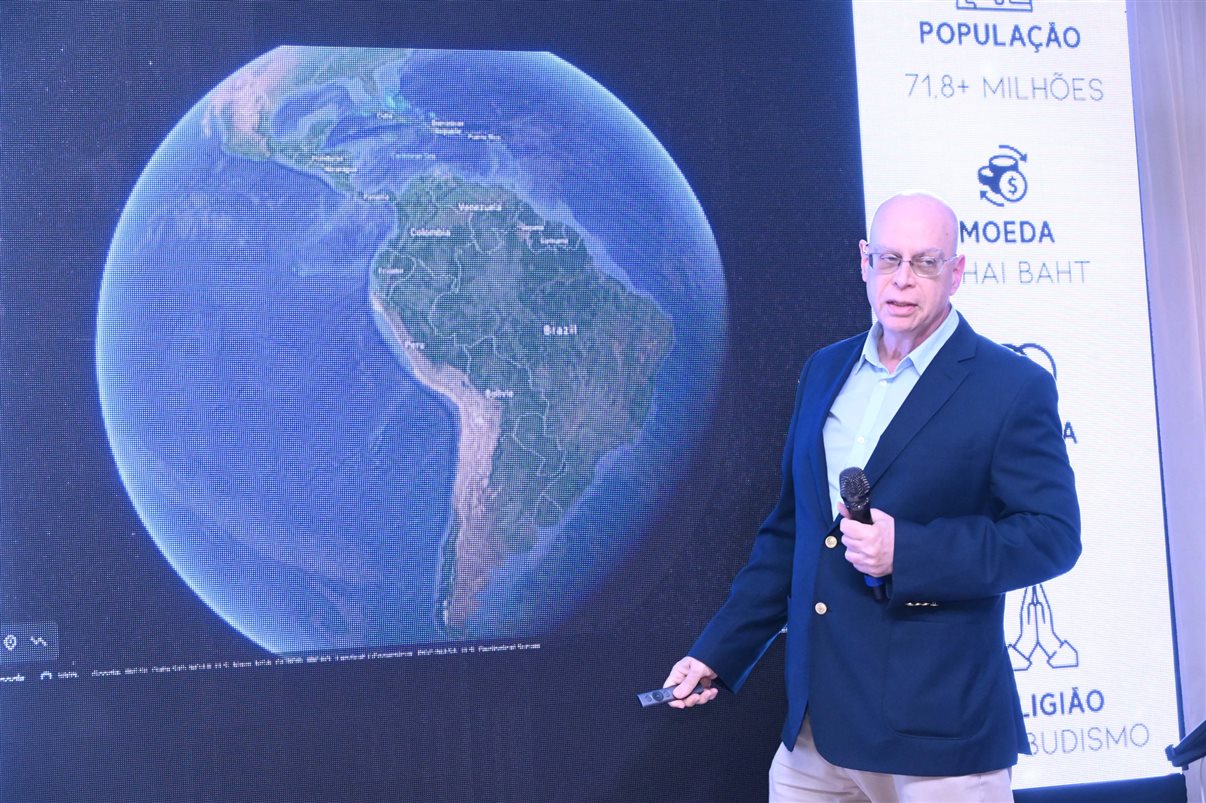 Lawrence Reinisch, da Capital Marketing (que representa a Tailândia no Brasil)