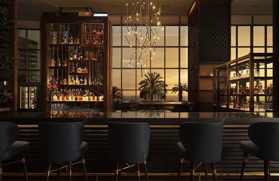 Hotel também conta com bar