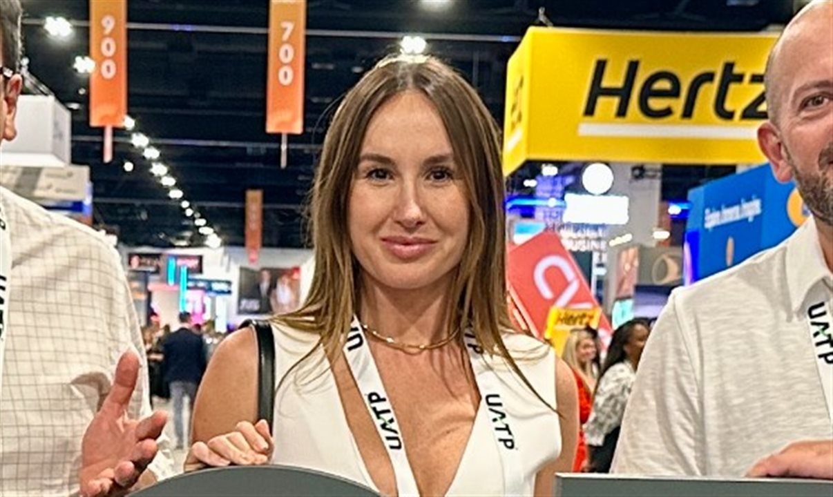 Cibeli Oliveira, da Paytrack, na GBTA Convention 2025, em Denver