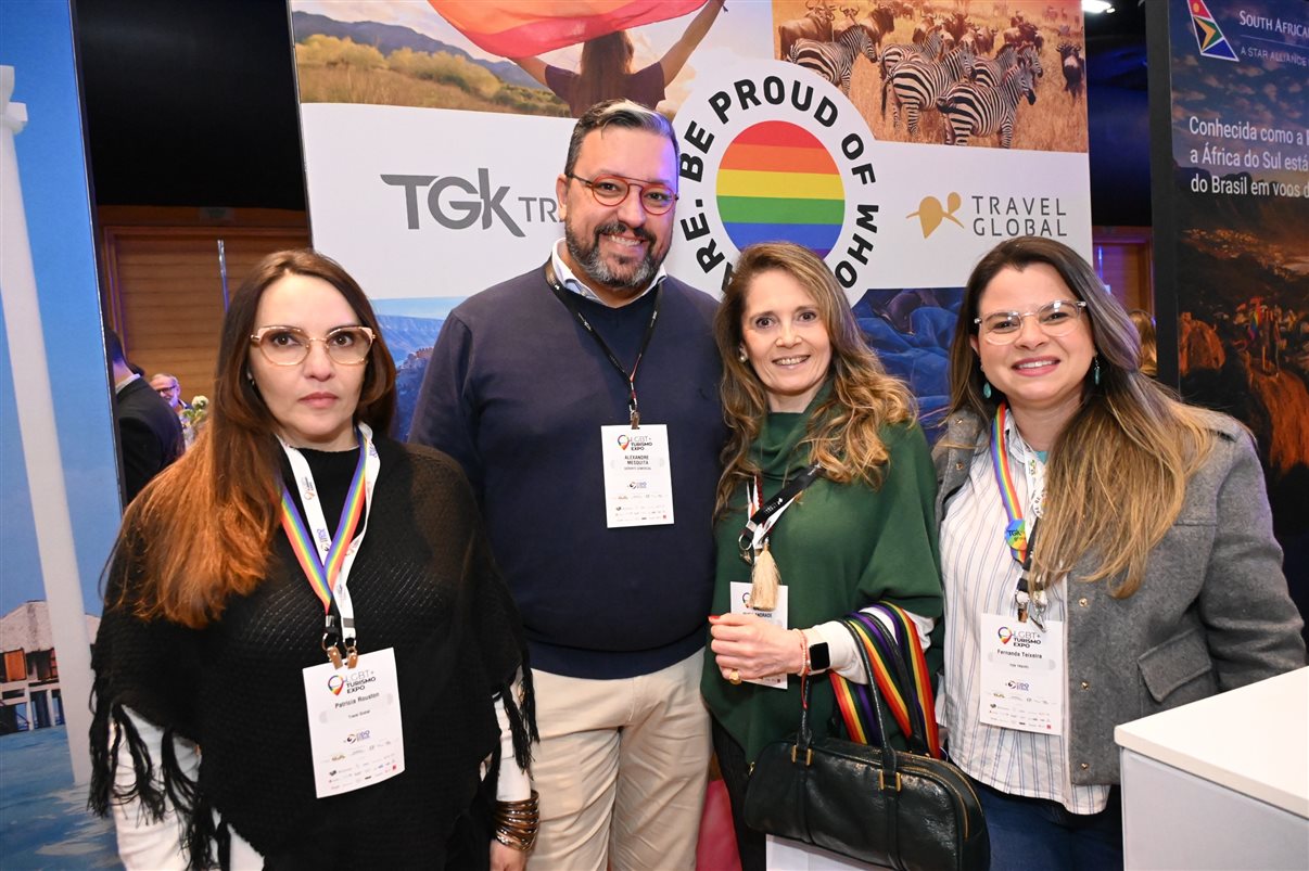 Osmar Maduro, da Interamerican, Marina Gonzalez, de Neuquén, e Raquel Queiroz, da Interamerican