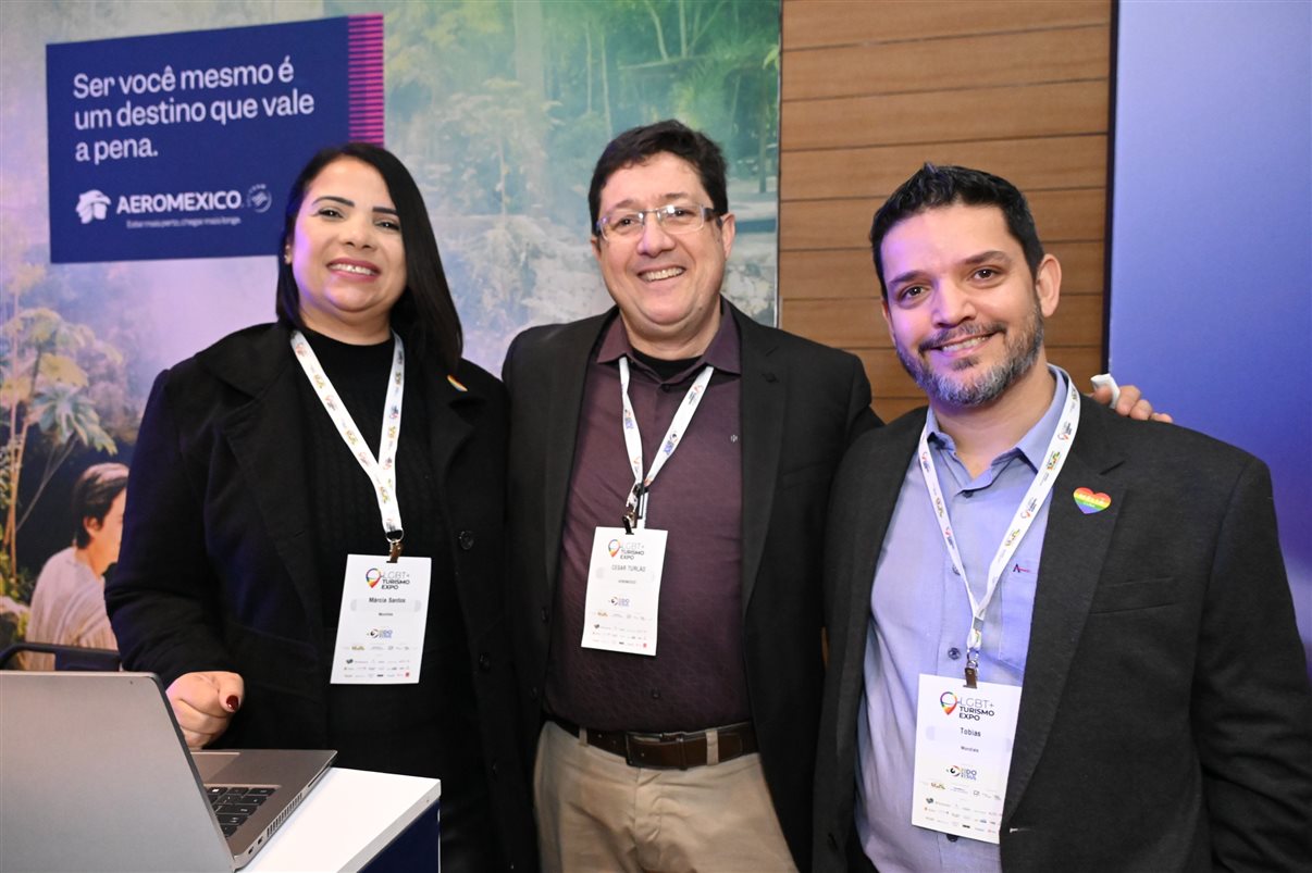 Osmar Maduro, da Interamerican, Marina Gonzalez, de Neuquén, e Raquel Queiroz, da Interamerican
