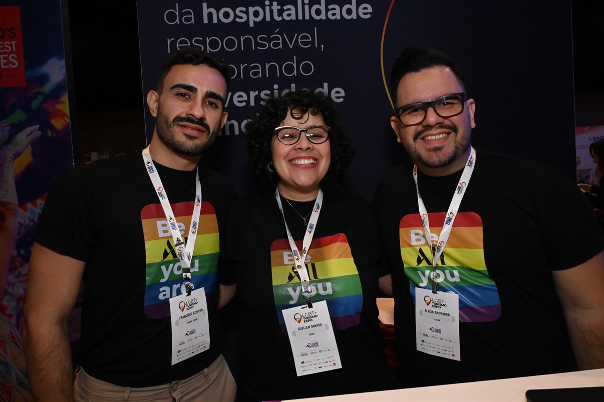 Osmar Maduro, da Interamerican, Marina Gonzalez, de Neuquén, e Raquel Queiroz, da Interamerican