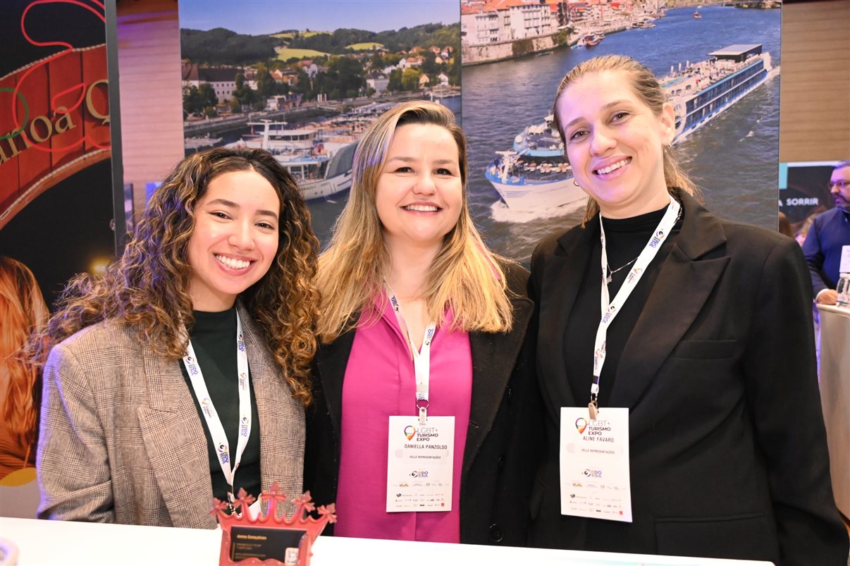 Osmar Maduro, da Interamerican, Marina Gonzalez, de Neuquén, e Raquel Queiroz, da Interamerican