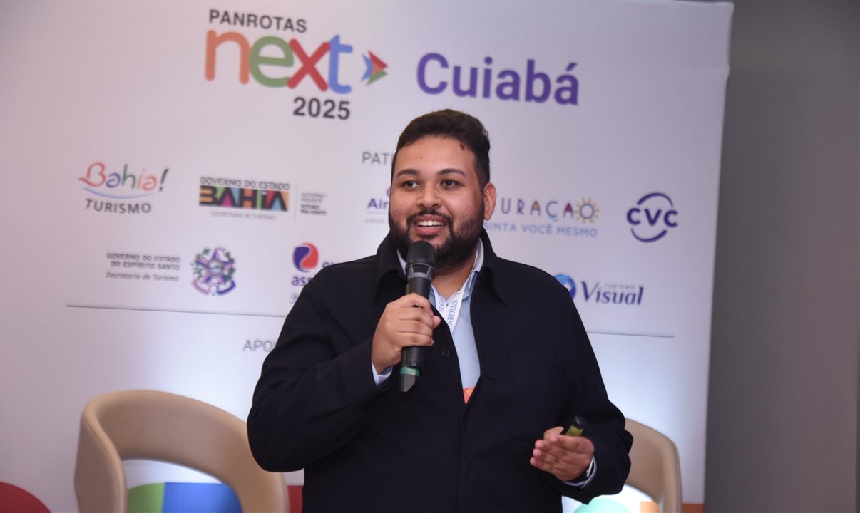 Vinicius Dantas, da Lékè Representações, que representa o Turismo de Curaçao no Brasil
