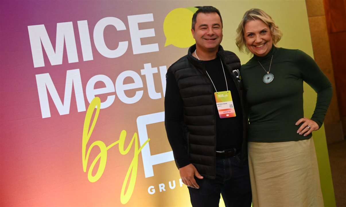 Raffaele Cecere, CEO do Grupo R1, e Roberta Nonis, CEO da Evento Único