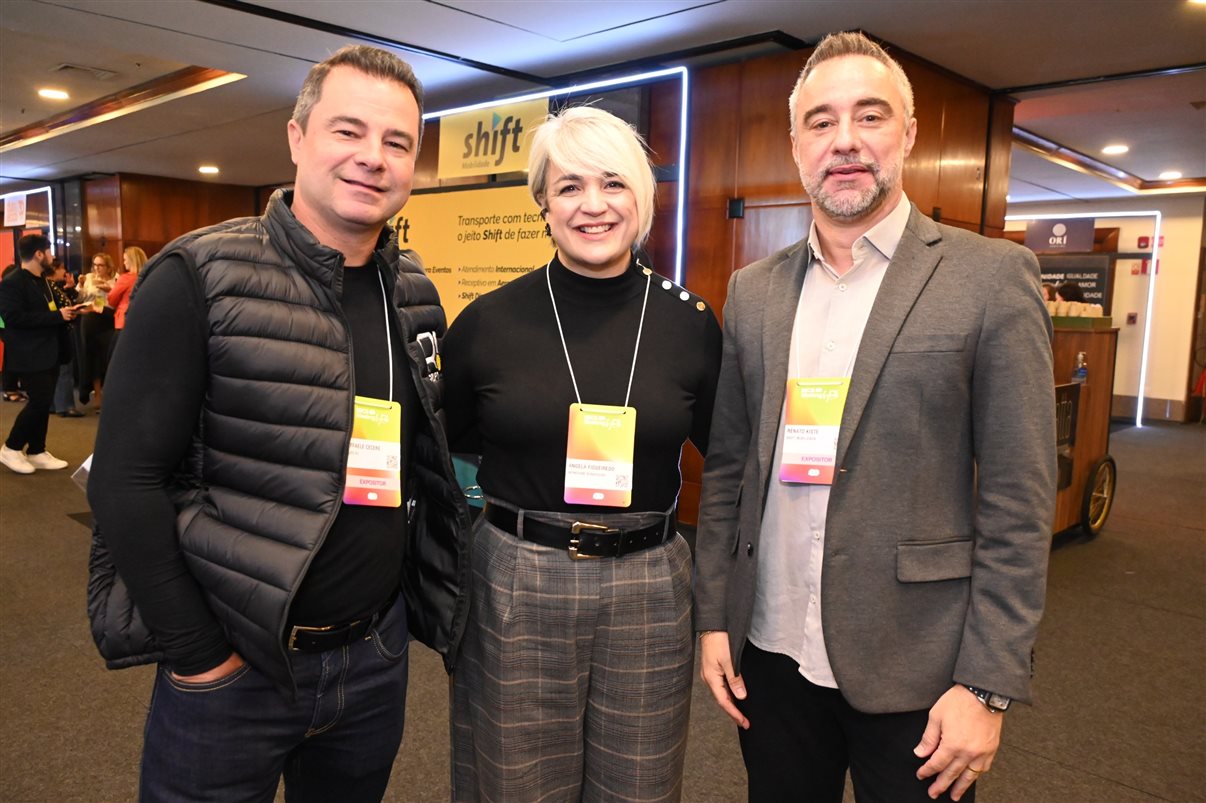 Edu Murad, da 3Sixty, com Beatriz Van Erven e Bruno Scorzo, da Inovents