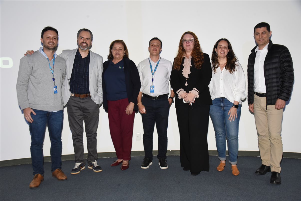 Leandro Moreno, do AquaRio, Rodrigo Ramos, da Braztoa, Marcia Pessoa, da Vit Rio, Pedro Mafort, do AquaRio, Carina Camara, da Embratur, Marina Figueiredo e André Lima, da Braztoa