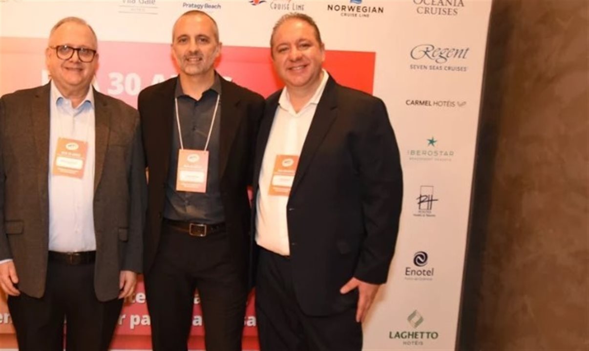 Rodolpho Gerstner, Fábio Craveiro e Rogério Leites, da RCA Turismo