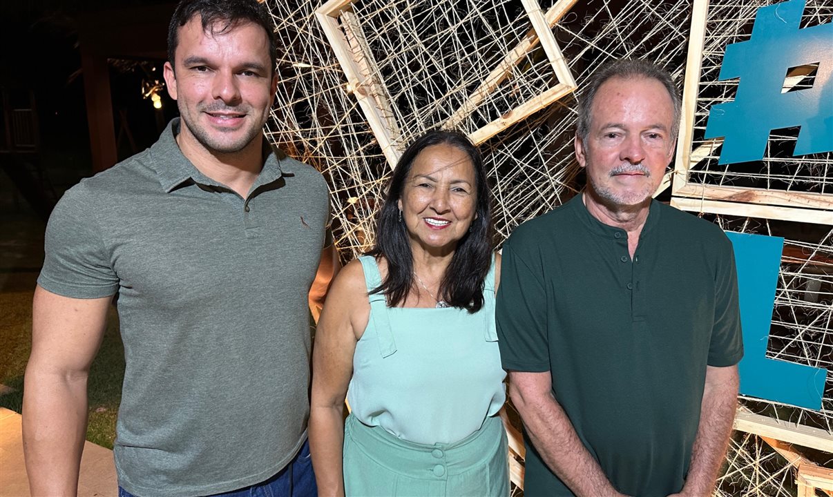 Carlinhos, Mabel e Carlos Calheiros, da Luck Receptivo Maceió