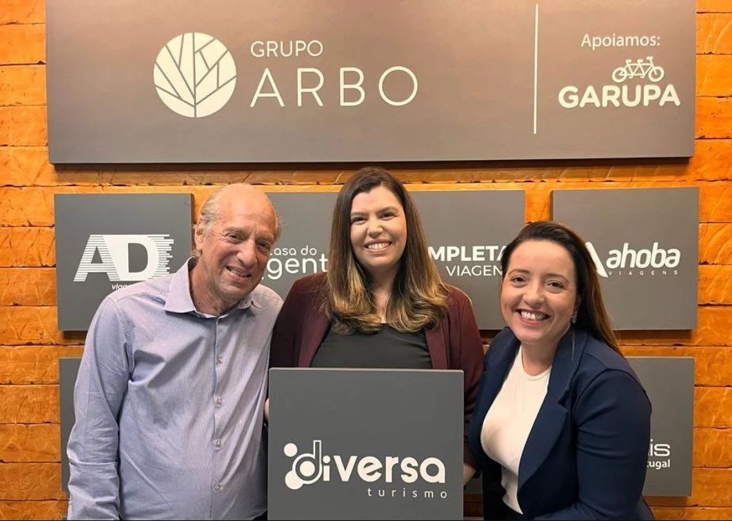 Arnaldo Franken , Mariana Azevedo e Adriana Fredericce, da Diversa Turismo