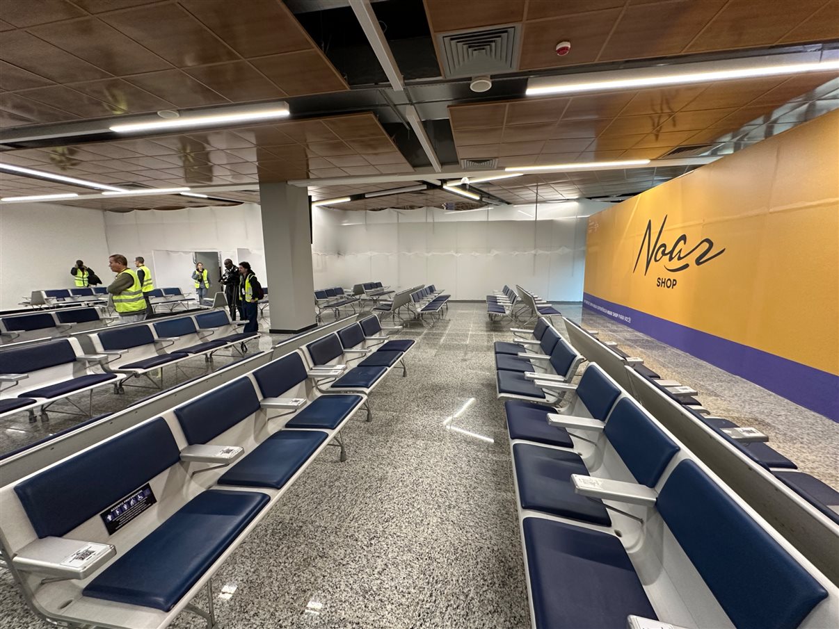 Localizada no piso inferior, área duplica de tamanho e manterá o número de passageiros: 15 mil por dia