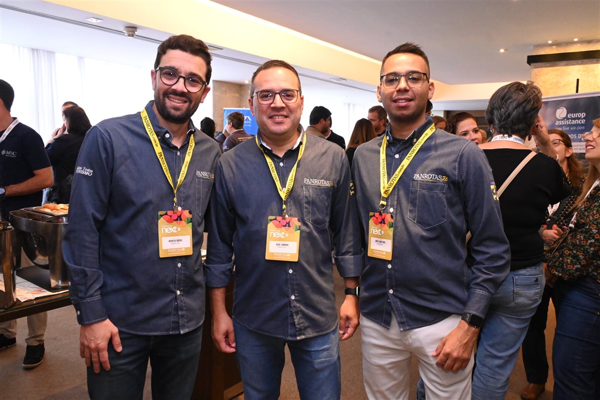 Naiara Rezende, Cassio Dais e Fernando Campoi, da Europ Assistance