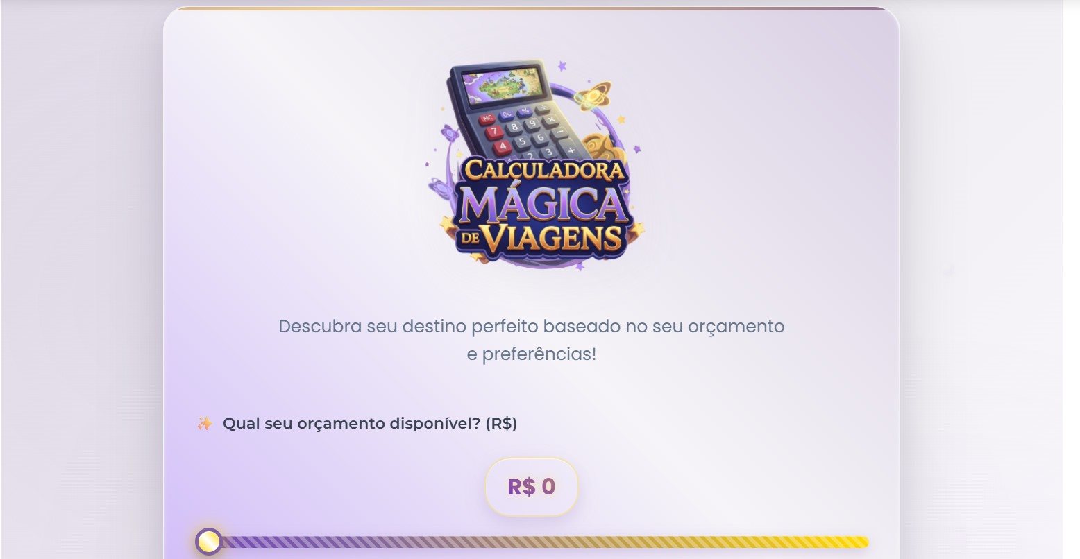 Quiz Calculadora Mágica de Viagens