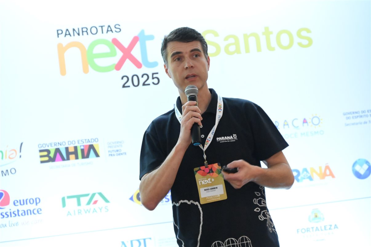 Hugo Lagares, Mauricio Anias e Luciano Sansoni, da Visual Turismo