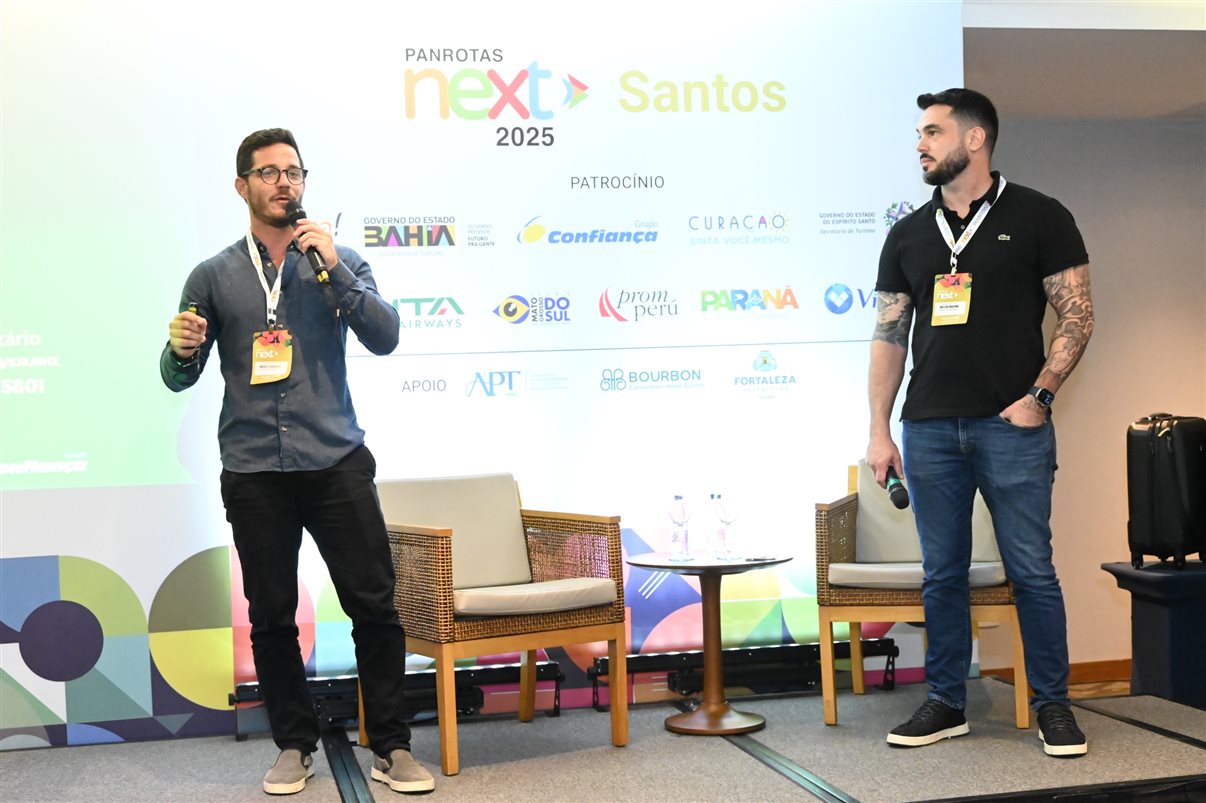 Hugo Lagares, Mauricio Anias e Luciano Sansoni, da Visual Turismo
