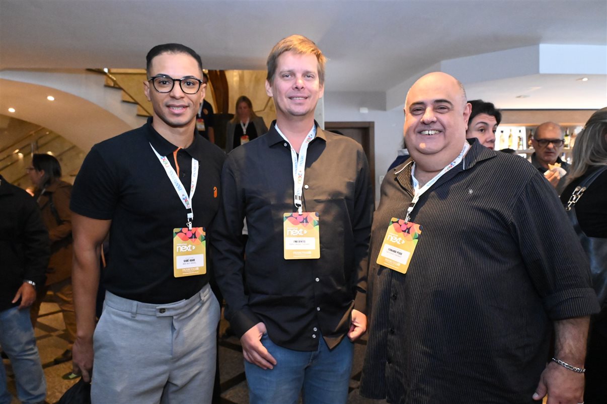 Hugo Lagares, Mauricio Anias e Luciano Sansoni, da Visual Turismo