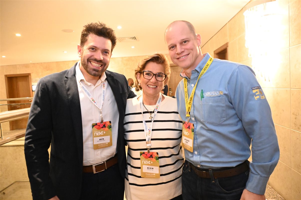 Hugo Lagares, Mauricio Anias e Luciano Sansoni, da Visual Turismo