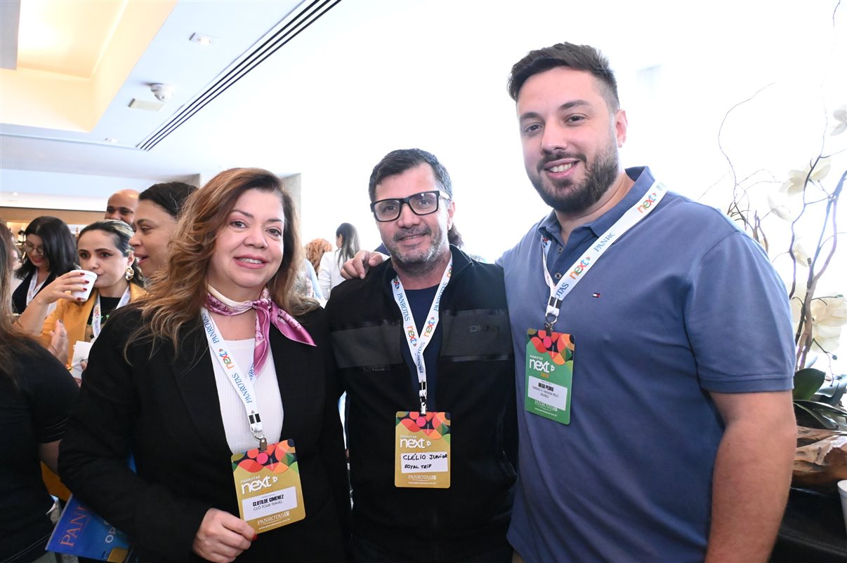 Hugo Lagares, Mauricio Anias e Luciano Sansoni, da Visual Turismo