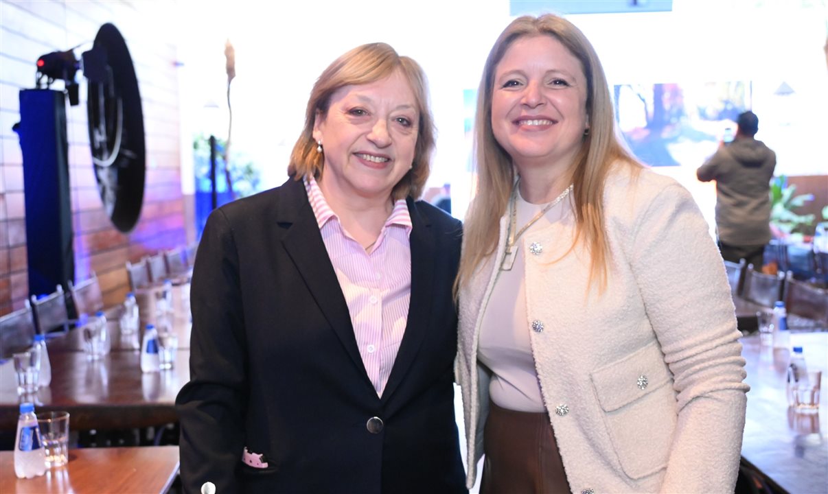 Mariella Volppe, do Ministério de Turismo do Uruguai, e Marina Cantera, da Câmara Uruguaia de Turismo