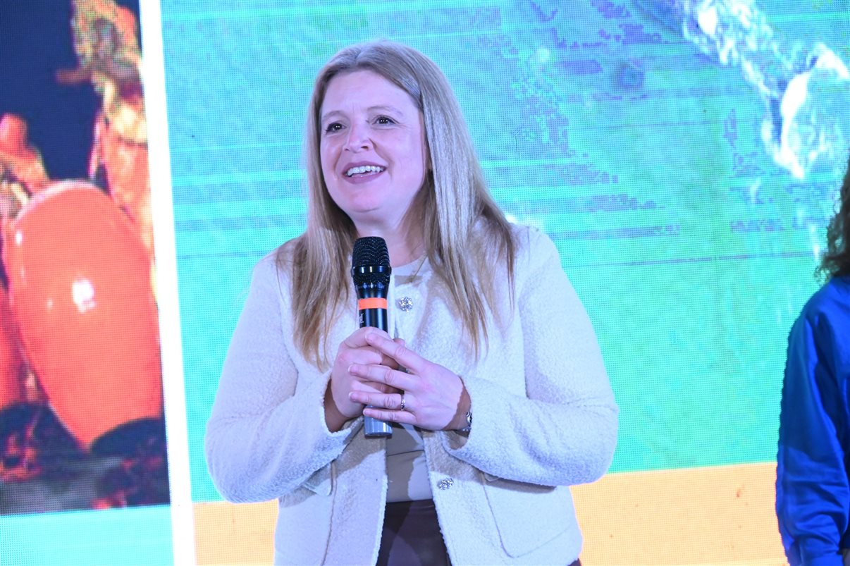 Marina Cantera, da Câmara de Turismo, Mariella Volppe, do Turismo do Uruguai, e Marcelo Lopes, da Cativa