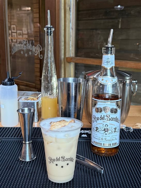 Piña Colada feita durante experiência no Ron del Barrilito