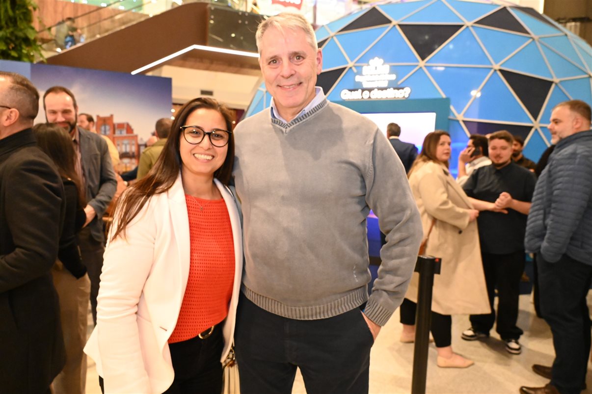 Convidados chegam na ação imersiva da KLM no Shopping Villa Lobos