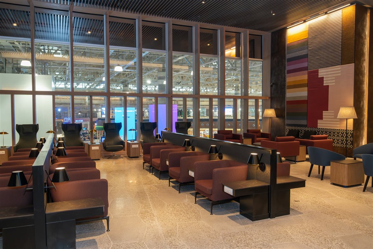 Novo Lounge da Latam Airlines no Aeroporto de Lima, no Peru