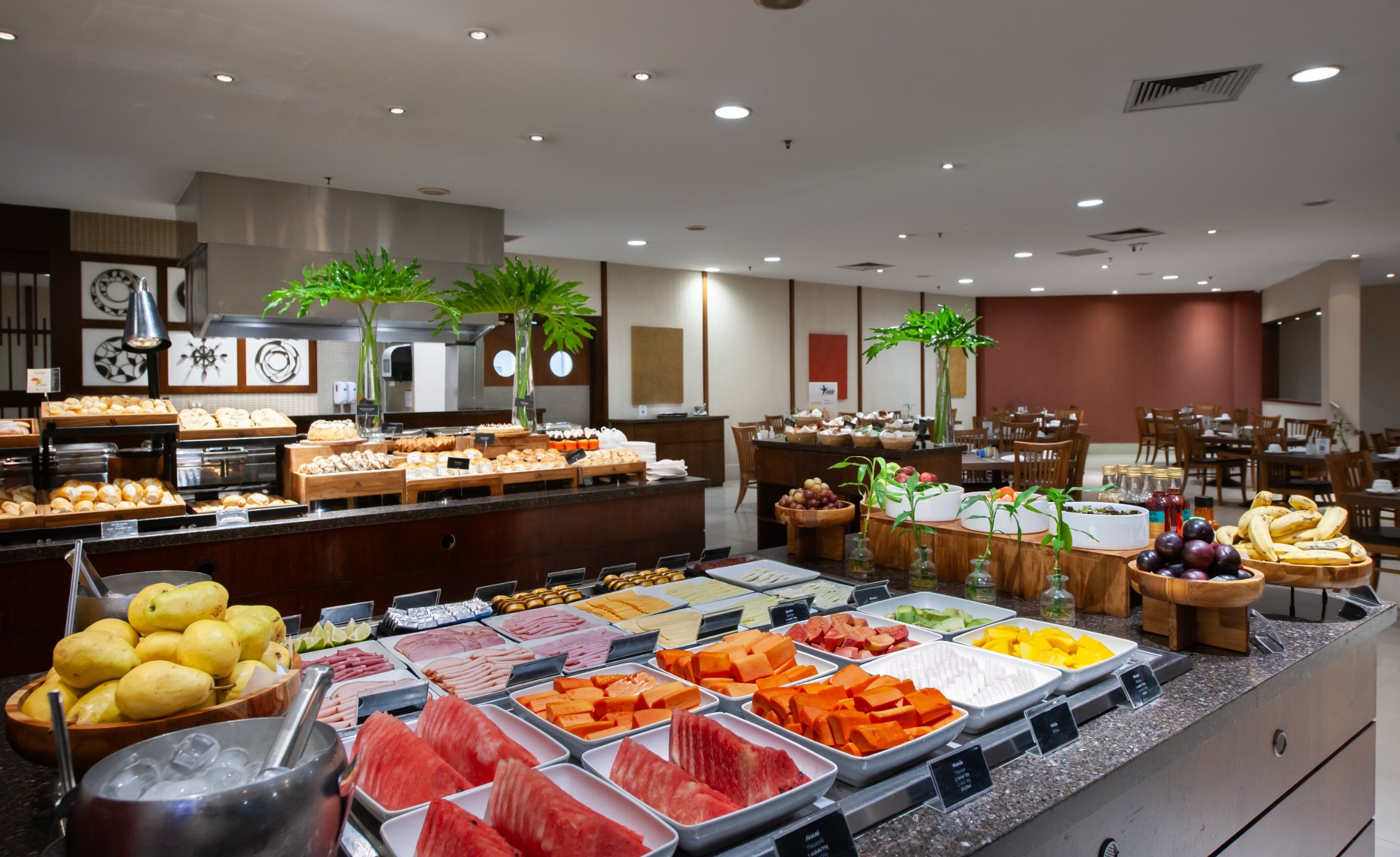 Buffet de café da manhã do Marriott São Paulo Airport