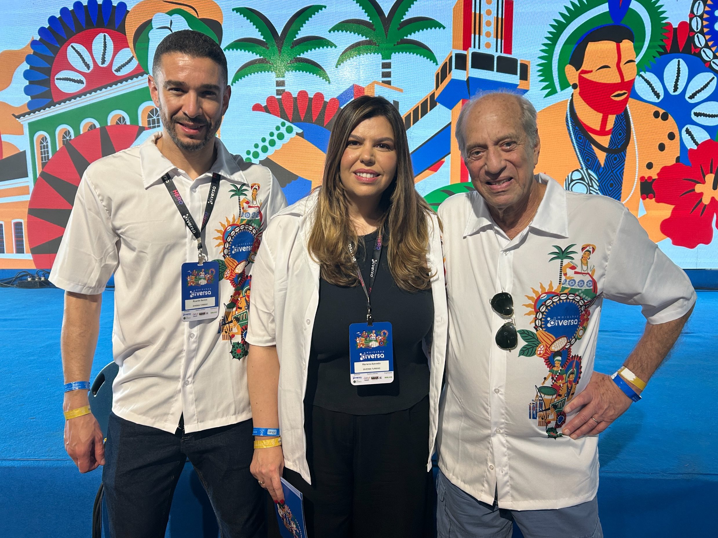 Ricardo Santos, Mariana Azevedo e Arnaldo Franken, da Diversa
