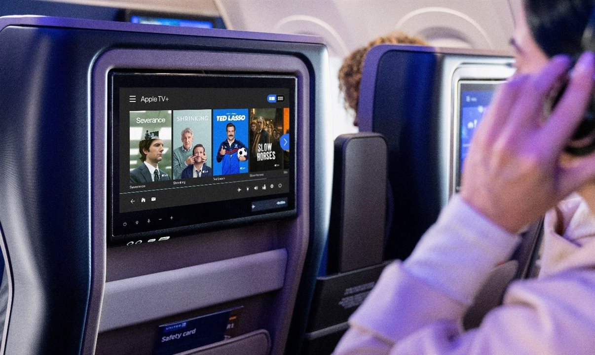 United Airlines agora conta com uma série de títulos da Apple TV+