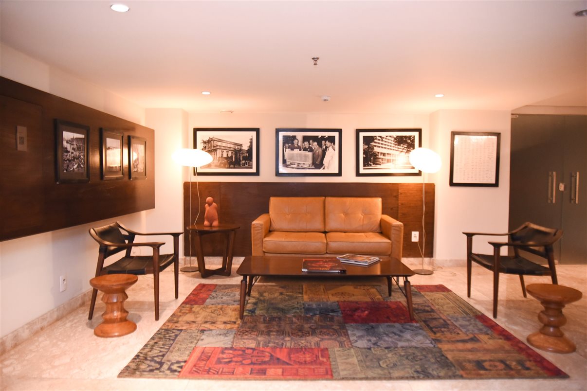 Em diversas áreas e salas do hotel há fotografias contando a história da Bahia e do próprio empreendimento