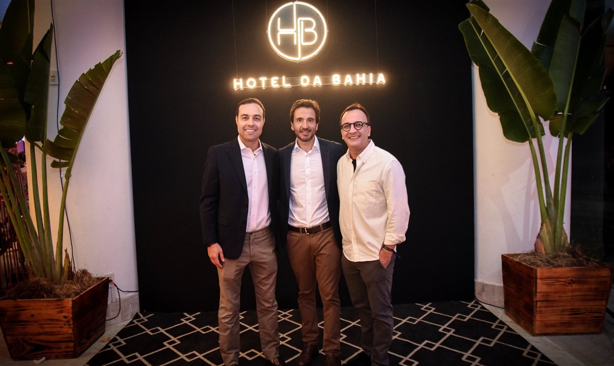 Victor Duarte, Eduardo Malheiros e Pablo Torres, respectivamente CFO, CEO e gerente de Marketing do Grupo Wish