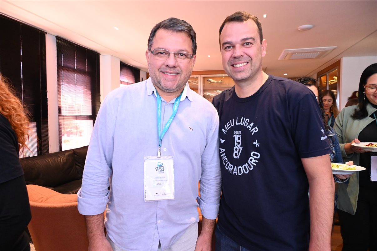 Ethiene Andrade, da Rumo Mágico, e Armando Soares, da Ancoradouro