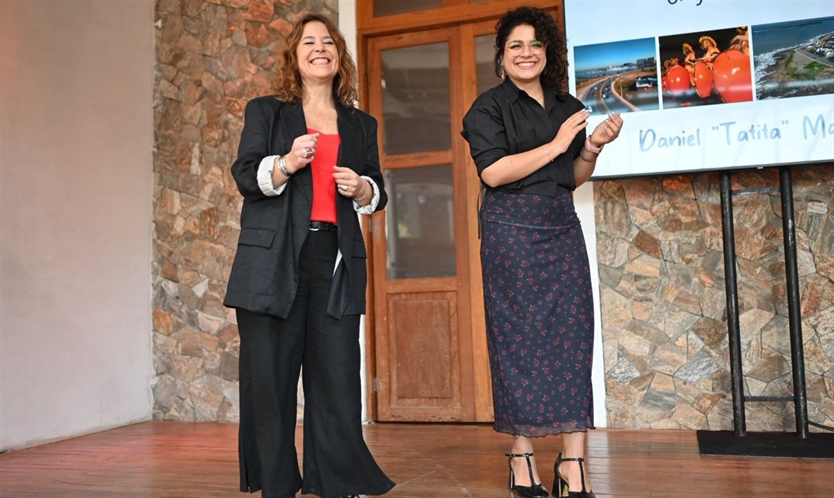 Maria Julia Fernandéz e Paula Alves (Ministério do Turismo do Uruguai)