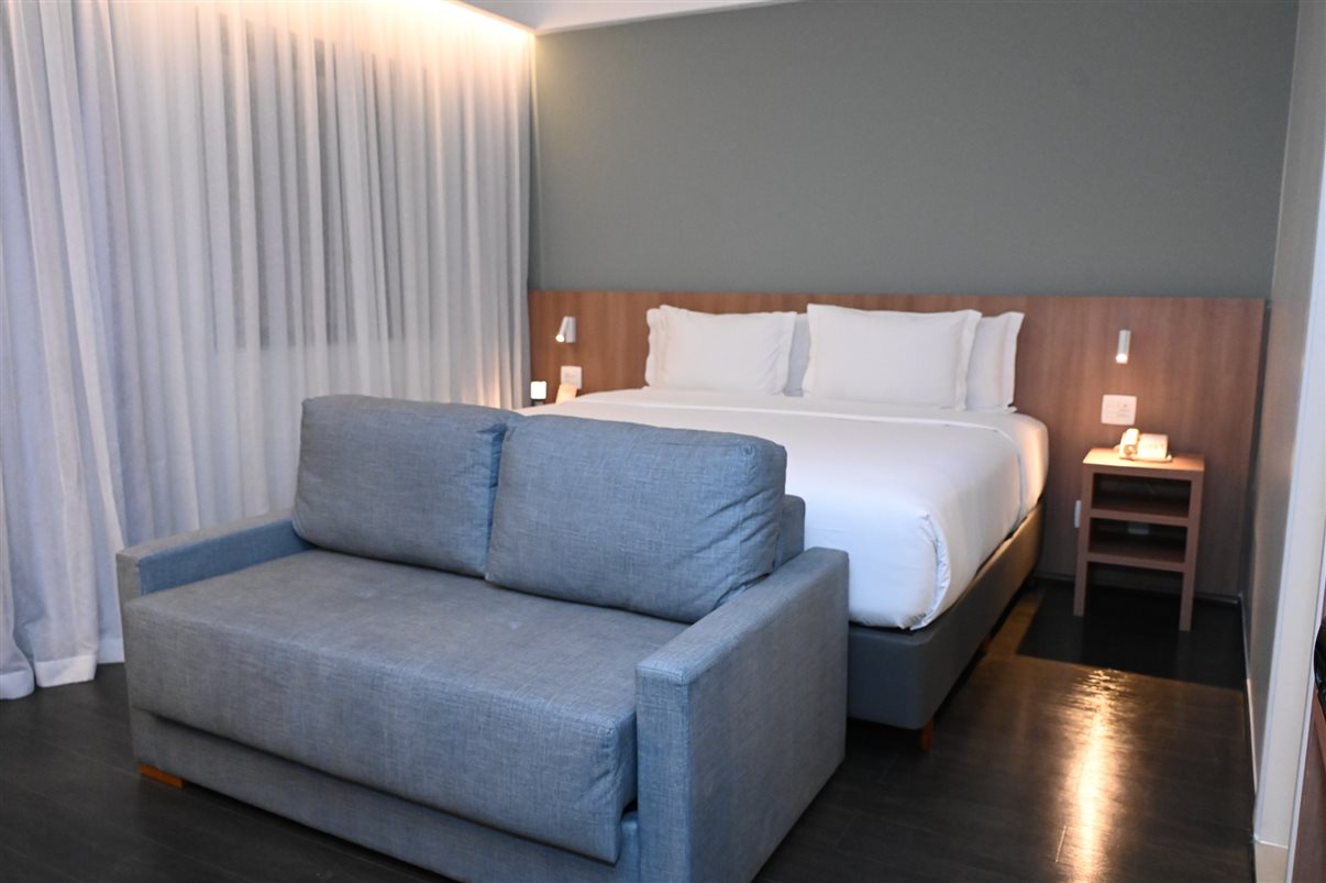 O hotel é petfriendly e oferece mimos para os animais de estimação