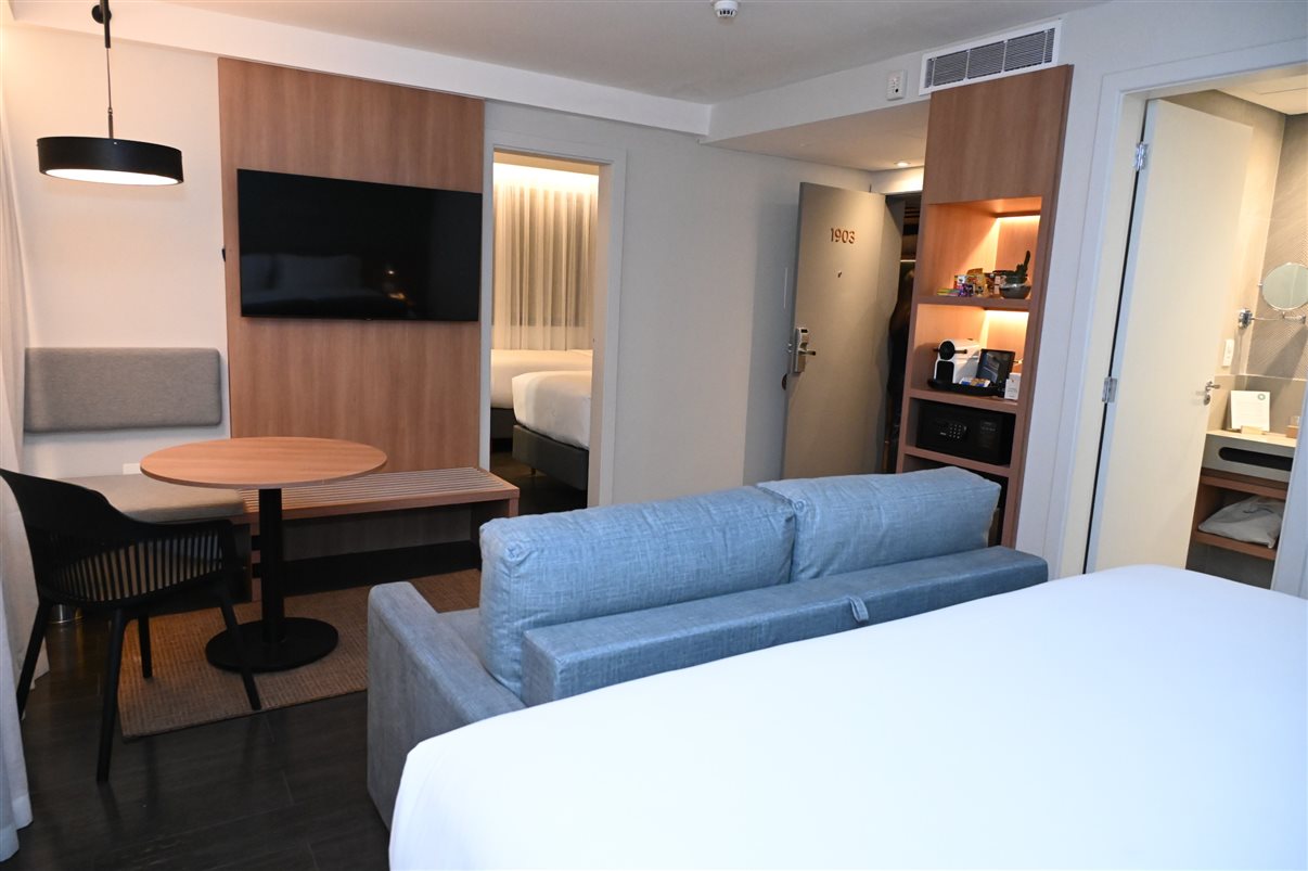 O hotel é petfriendly e oferece mimos para os animais de estimação
