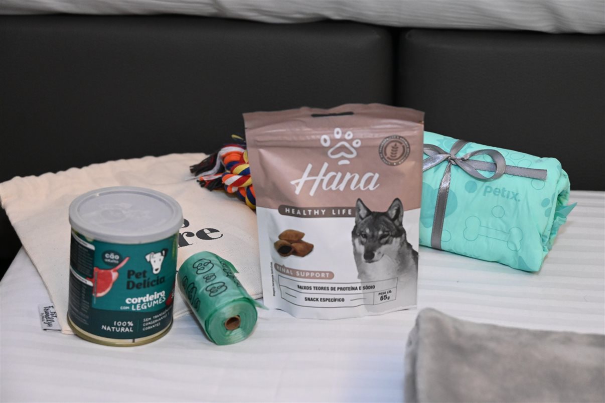 O hotel é petfriendly e oferece mimos para os animais de estimação
