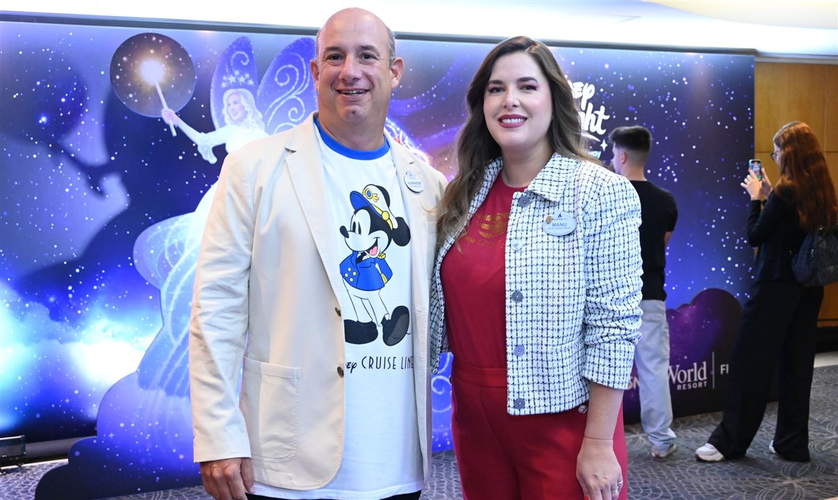 Alexander Haim e Manoela Gentil Bopp, da Disney Destinations