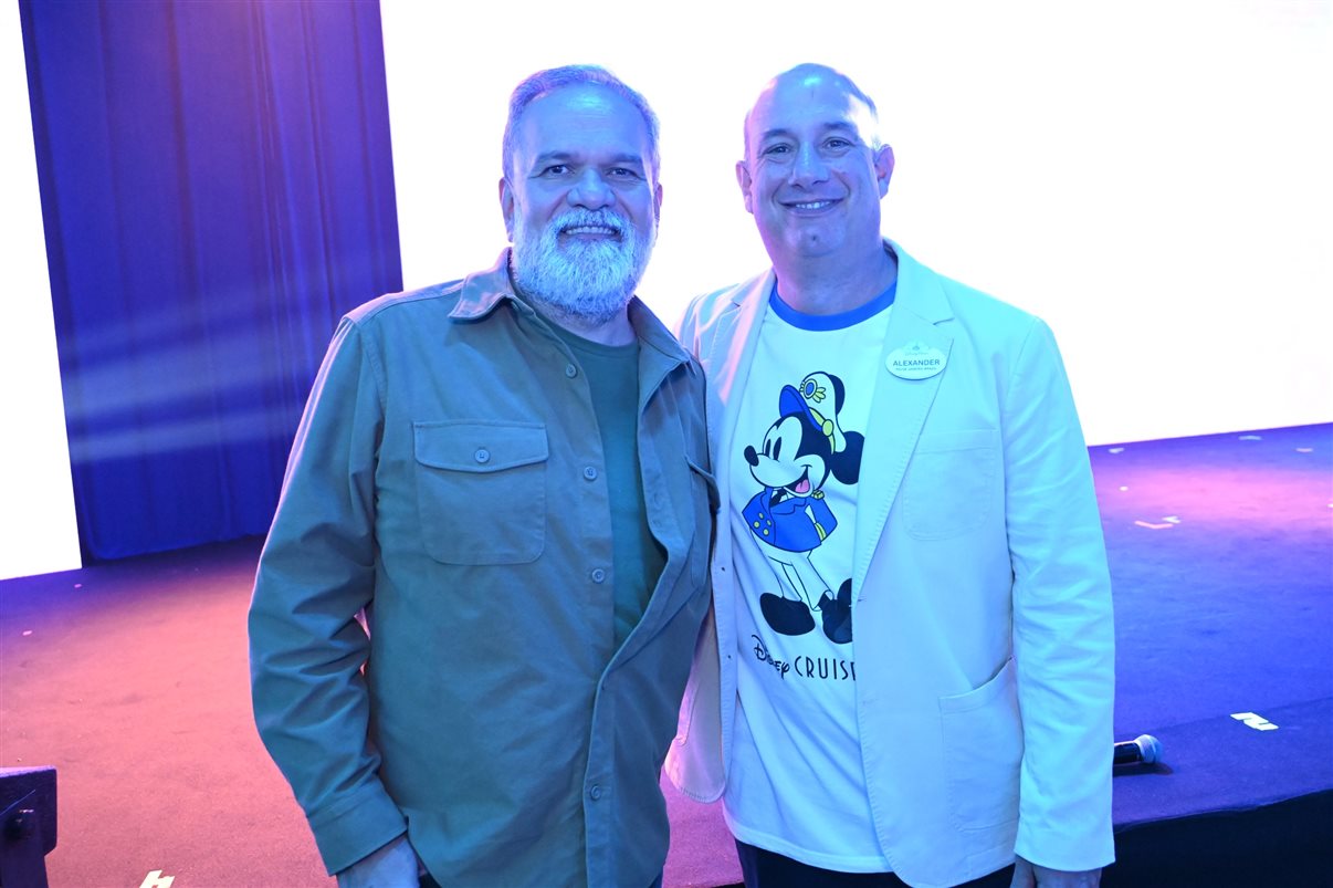 Mickey e Minnie Mouse encantaram os participantes do evento