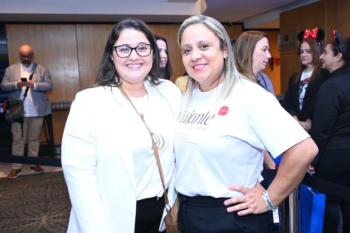 Mickey e Minnie Mouse encantaram os participantes do evento