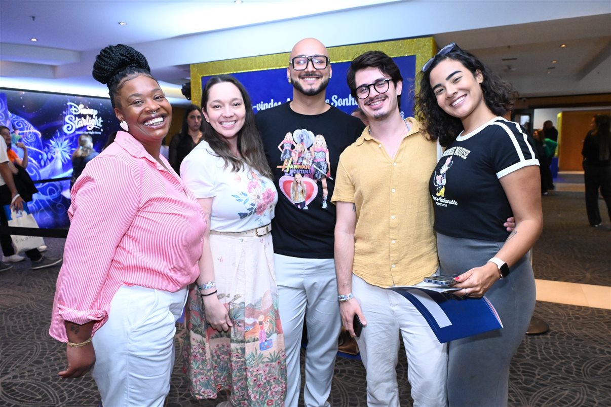 Mickey e Minnie Mouse encantaram os participantes do evento